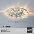 Luxury mirror chassis crystal pendant ceiling lamp